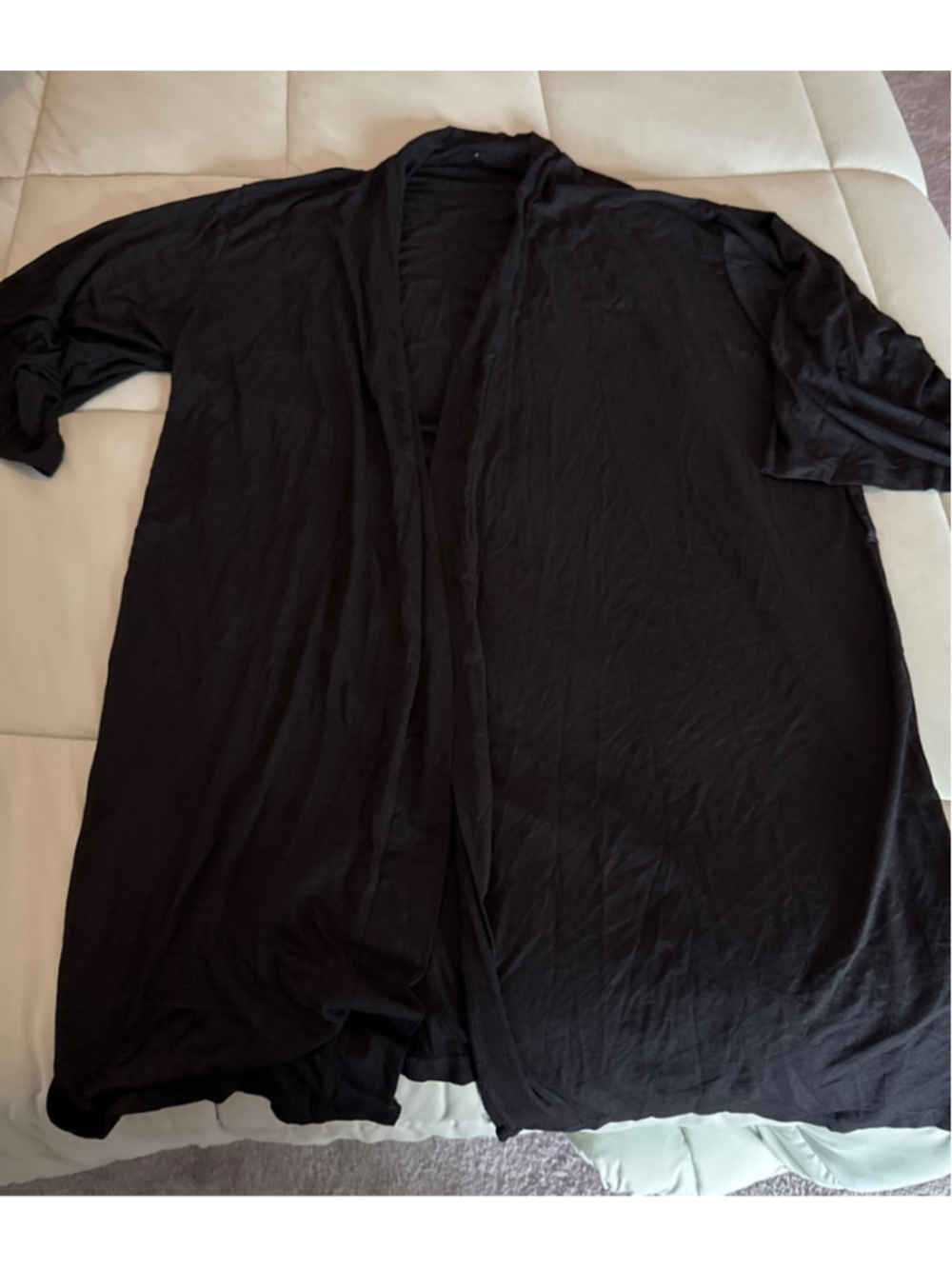 #0133 Women's SHEIN Black Open Front Cardigan S